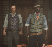 Braithwaite and Danny-Lee Caton in the Moonshine Shack