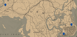 Rdr2 le tresor des morts location map