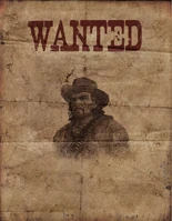 Outlaw on Horse's wanted poster.