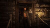 An O'Driscoll holding a lantern