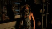 The Old Cajun inside the shack during "A Fine Night For It"