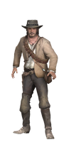 Jack's character model for Redemption's multiplayer mode.