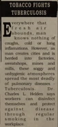 Tobacco Fights Tuberculosis