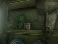 Third identical mask in the Saint Denis Fence