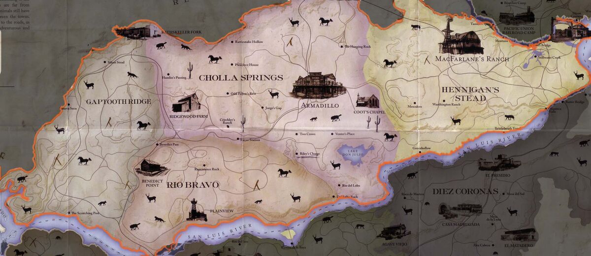 All East Watsons treasure locations - Red Dead Online