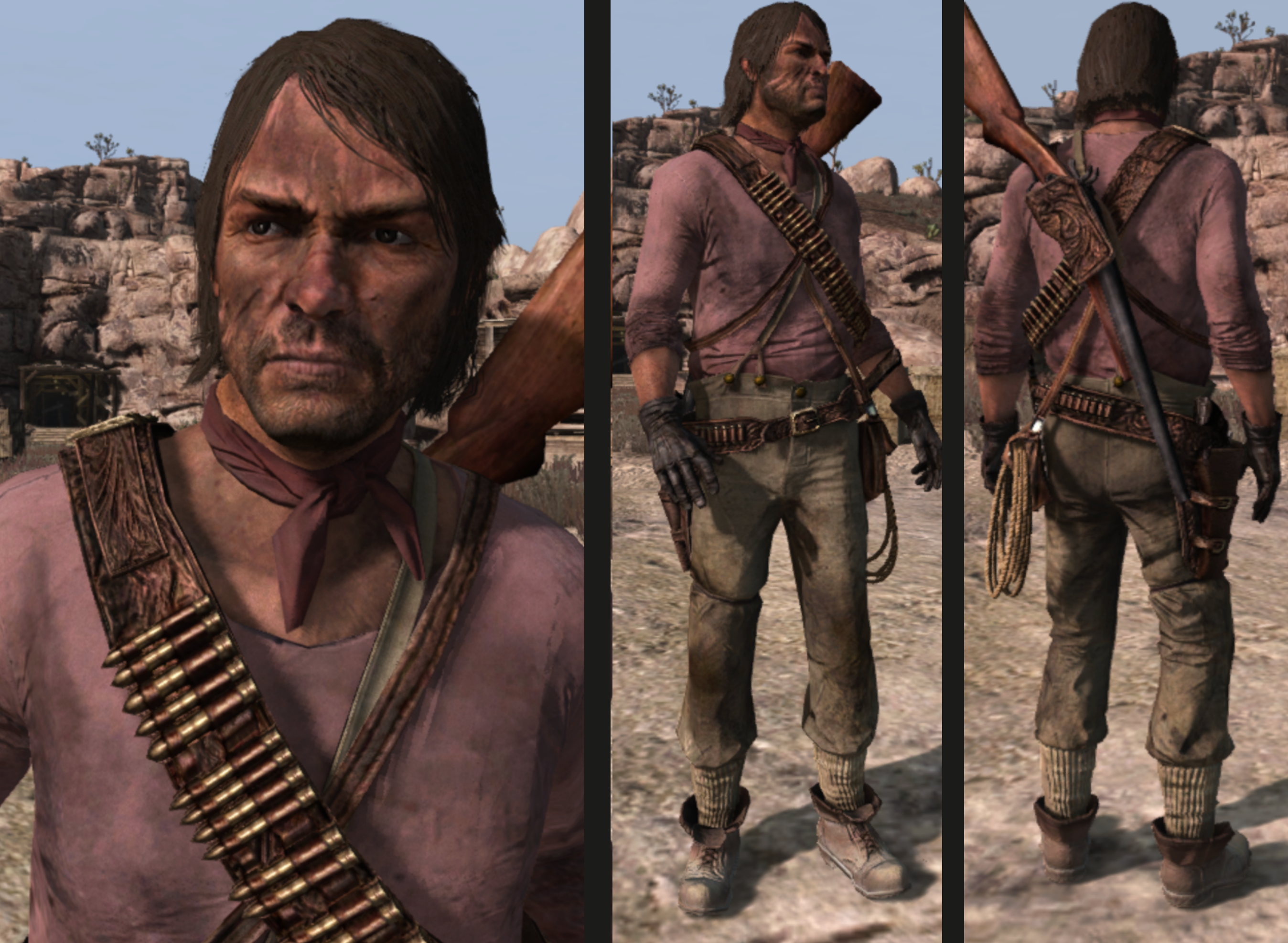 Red Dead Redemption BR - - Treasure Hunter Outfit Como fazer: 1: Procurar  Silent Stead no mapa. (Em um recipiente em uma pequena casa a noroeste da  interseção) 2: completa Strange missão