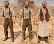 The Tumbleweed Bartender's 1899 Bandaged and Casual Outfits