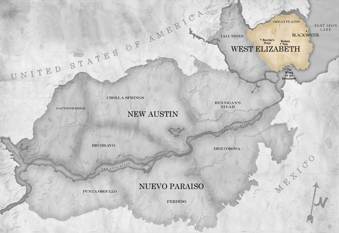 Red Dead Redemption 2: West Elizabeth - World Atlas Map