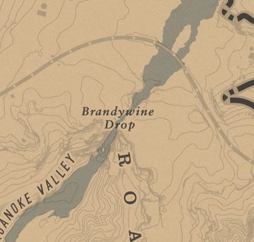 RED DEAD ONLINE - TESOURO DO PENHASCO BRANDYWINE !! (Mapa do Penhasco  Brandywine) 