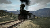 The train in "Exodus in America"