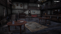 The saloon empty in the mist of the Cholera Outbreak in RDR2