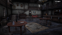 The Saloon in Armadillo, desolate due to the Cholera plague.