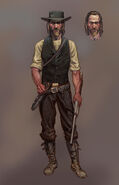 Concept art for Arthur Morgan