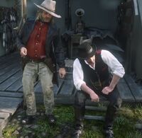 Micah talks to Dutch.jpg (58 KB) Dutch with Micah at Beaver Hollow