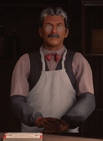 Herbert in his general store in Red Dead Redemption 2