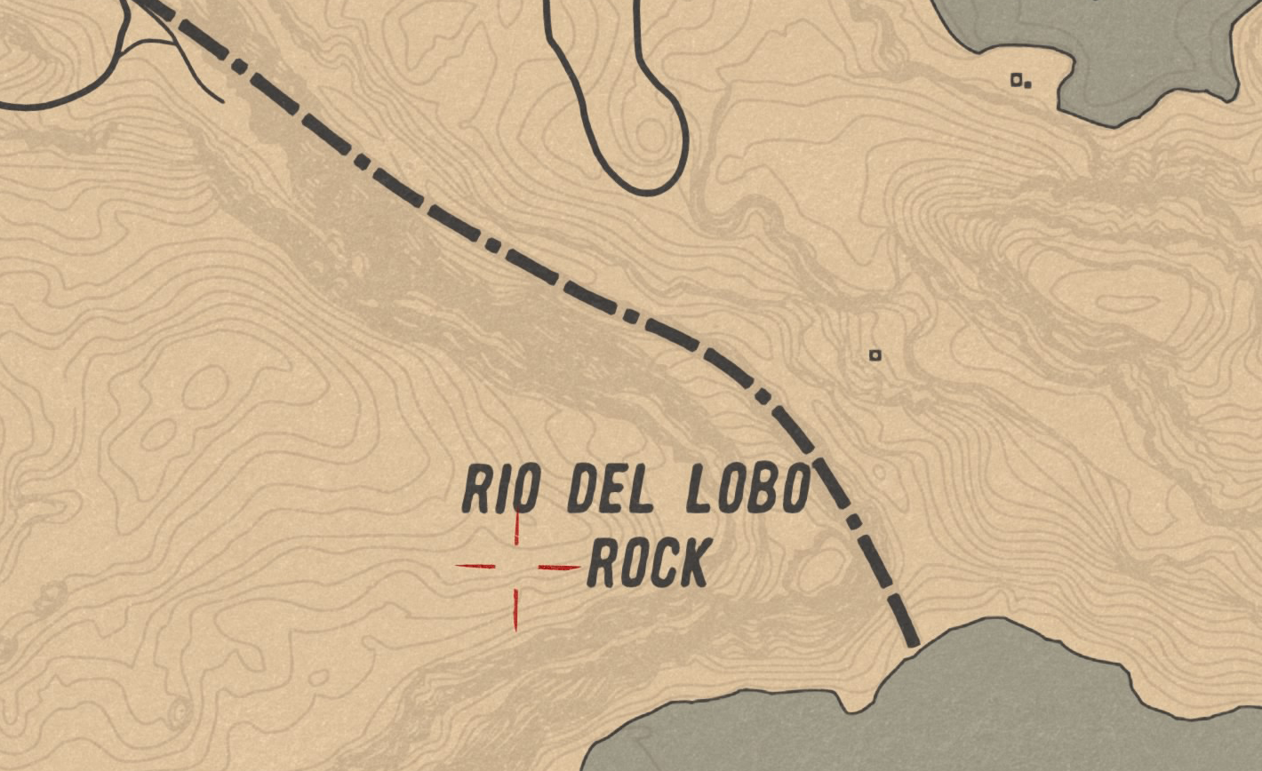 Red Dead Online Tesoro del Lago Isabella /Lake Isabella Treasure Map  Location 