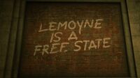 Lemoyne Raider graffiti in Saint Denis