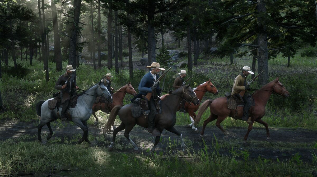 Arthur Morgan covering his face in public before it was cool