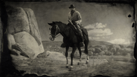 Horse rider in Gaptooth Ridge