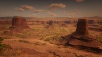 Diez Coronas seen from El Presidio in Red Dead Redemption 2