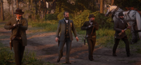 Hixon and his men in "The Certainty of Death and Taxes"