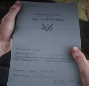 Bill's Dishonorable discharge papers rdr2