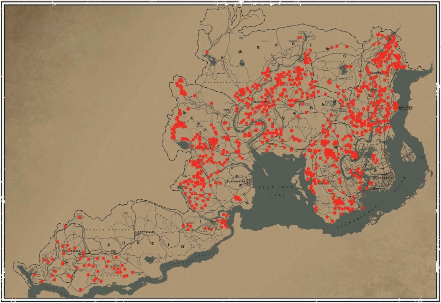 Striped Skunk Locations In RDR2