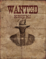 Kosumi's bounty poster