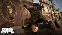 Promotional screenshot depicting John in his Cowboy Outfit.