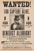 Benedict Allbright's bounty poster