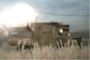 Armored truck firing
