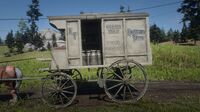 Milk wagon driven by ranchers