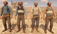 Roscoe Brenner's 1899 Bandaged and Casual Outfits