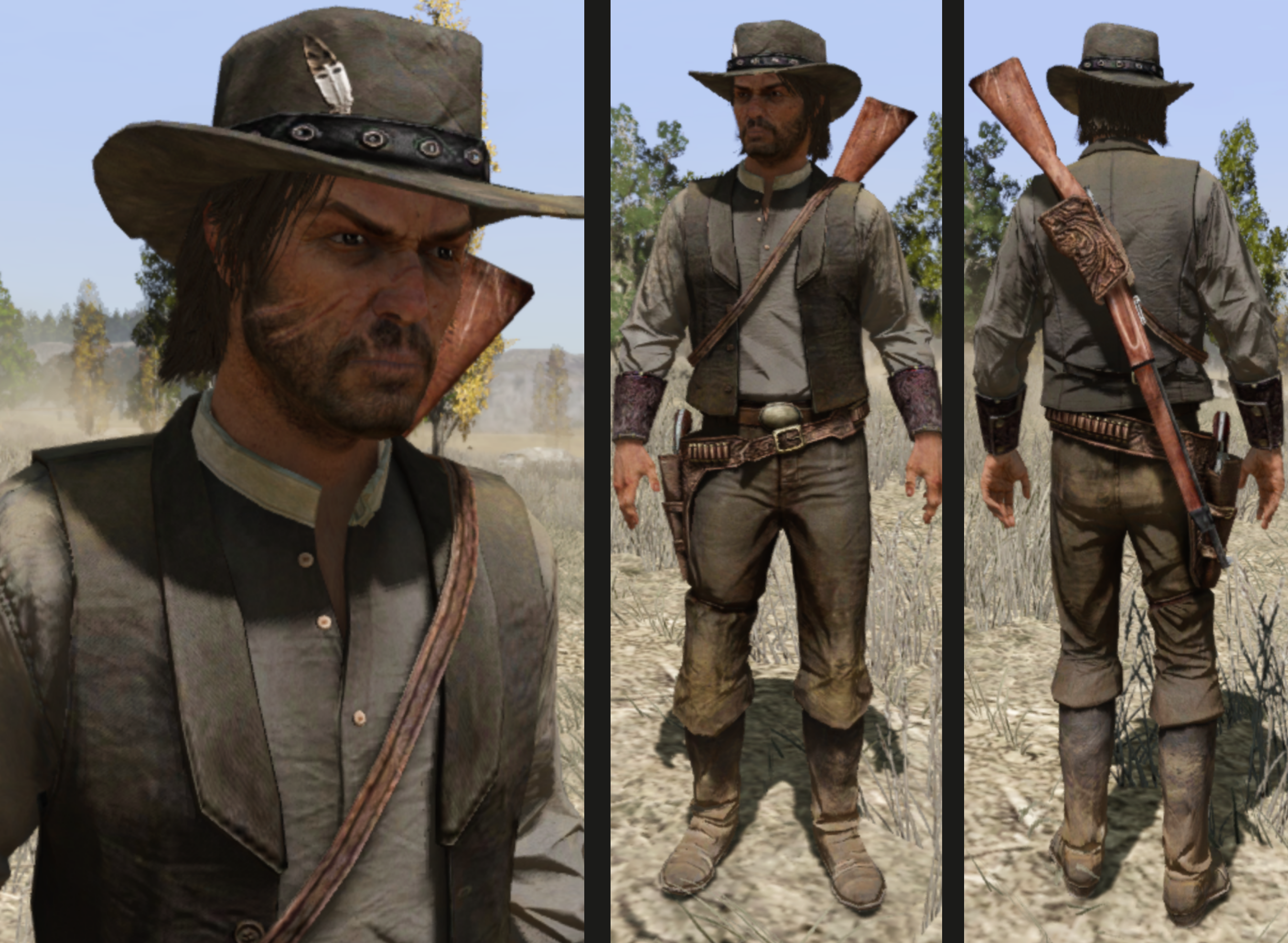 Arriba 35+ imagen john marston rancher outfit