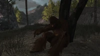 The last Sasquatch sobbing over his family and species being killed by John Marston.