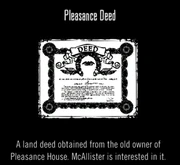 Pleasance Deed