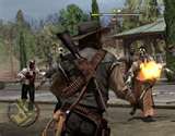 John Marston saving a town.