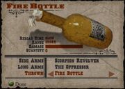 Fire Bottle in Red Dead Revolver.