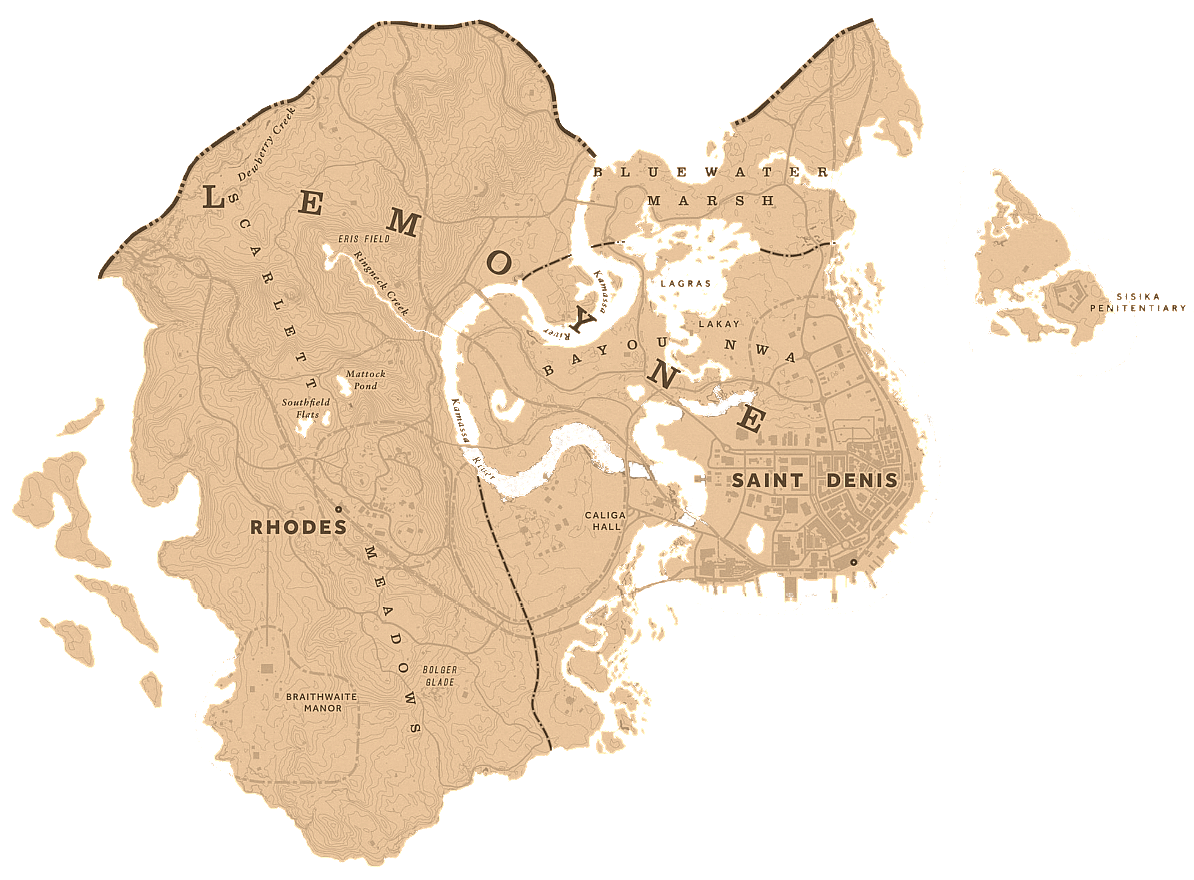 Building a map inspired by Red Dead Redemption 2