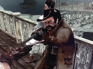 Slink drawing a Henry Repeater on Marston.