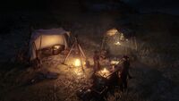 William's camp in The Heartlands