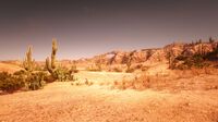 Ojo del Diablo seen from distance in Red Dead Redemption 2