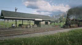 Emerald Station + train