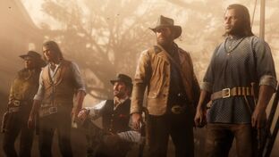 Red dead redemption 2 exclusive gang shot - publicity - h 2018