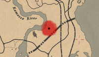 Kamassa River hideout on the Red Dead Online map