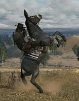 John riding El Señor