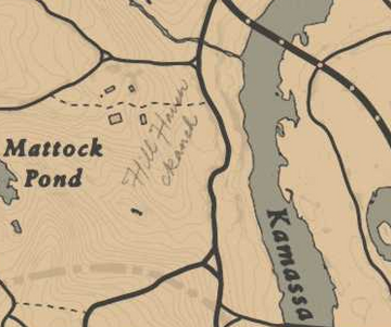 Red Dead Online Tesoro Oeste de Hill Heaven /Hill Heaven West Treasure Map  Location 