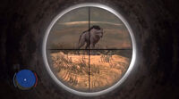 The Chupacabra, as viewed through the scope of a Sniper Rifle.