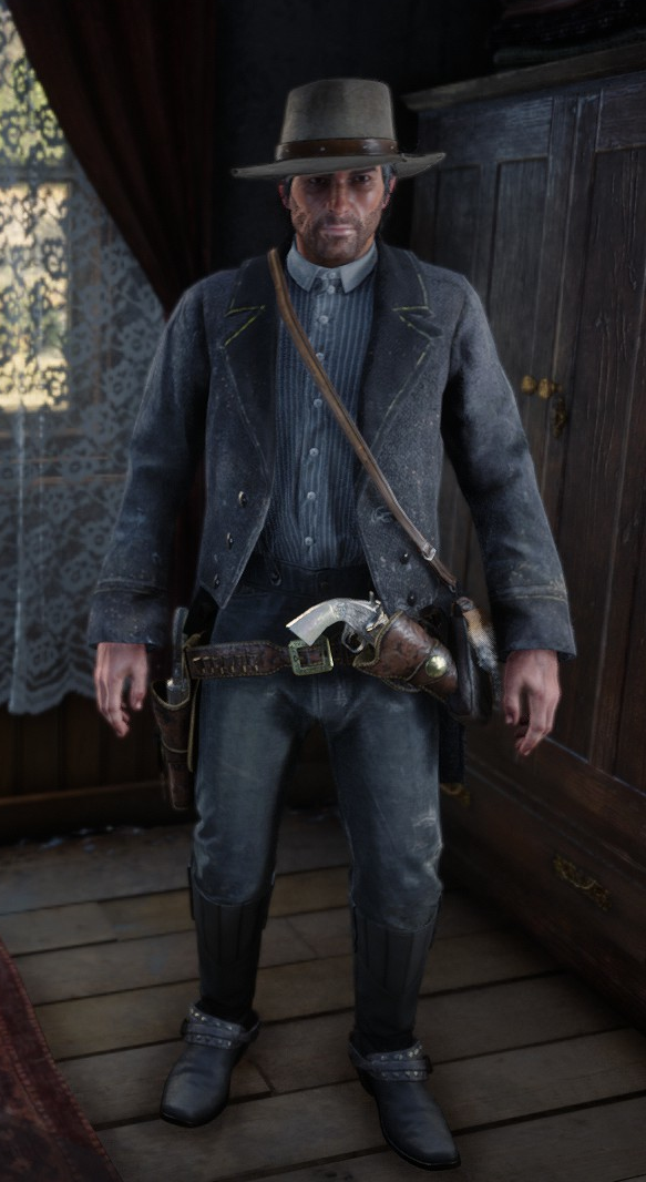 What are the names of these clothing pieces and where can I find them? :  r/reddeadredemption