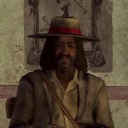 Julian playing poker at Casa Madrugada.